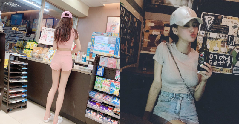 便利商店驚見「神級長腿正妹」　正面還有遮不住的飽滿美乳！