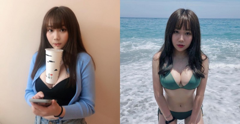19歲少女「Kelly卡娜莉」發育過剩　猛暴上圍能把飲料夾緊