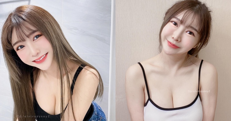 【蜗牛扑克】甜美笑容迷倒網友！正妹芳療師「艾薇兒」細肩背心大秀美胸、鎖骨線條