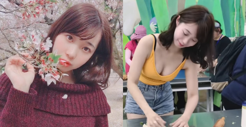 【蜗牛扑克】雙峰晃得好可口！清新正妹「搣時潘Miss Pun」來台拔蔥擀麵糰，製作過程讓人又熱又麻！