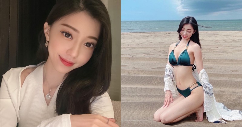 【蜗牛扑克】氣質小隻馬「蓉蓉兒」夏天第一套！海邊秀窈窕體態，「蠻腰美腿」太厲害啦！