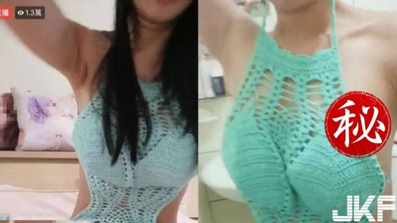 【蜗牛扑克】Set好的？17直播主洗澡比基尼「歪到露點」　線上2萬人截圖：求上車！