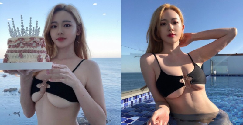 【蜗牛扑克】這個生日祝福太有誠意！韓國「巨乳小姐姐」露南半球火辣慶生