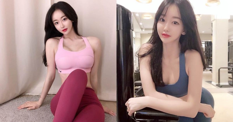 【蜗牛扑克】天菜！IG超優質「美胸健身長腿妹」，運動時胸前深溝曝光了！