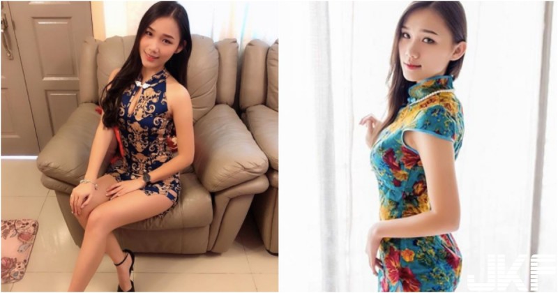 【蜗牛扑克】年味濃！「旗袍妹子」性感拜年！高衩緊身「大露美腿」＋Ｓ型姣好身段！