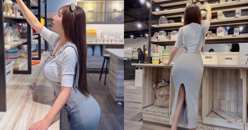 【蜗牛扑克】巨乳小隻馬「念念」DIY做蛋糕，包緊緊還是藏不住「前凸後翹」超火辣曲線！