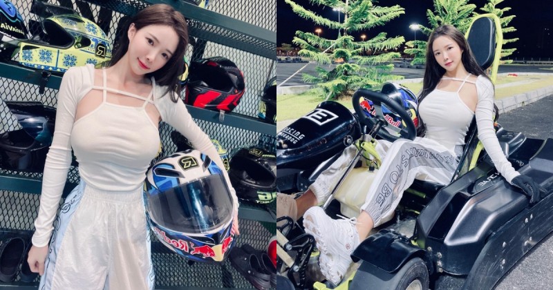 【蜗牛扑克】超火辣的「正妹賽車手」出沒！前凸後翹還有小蠻腰，誰不想跟她PK一場！