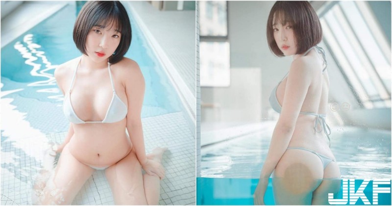 【蜗牛扑克】波濤洶湧！「白嫩奶妹」池中大濕身！「美乳翹臀」近在眼前都可以透視了啦！