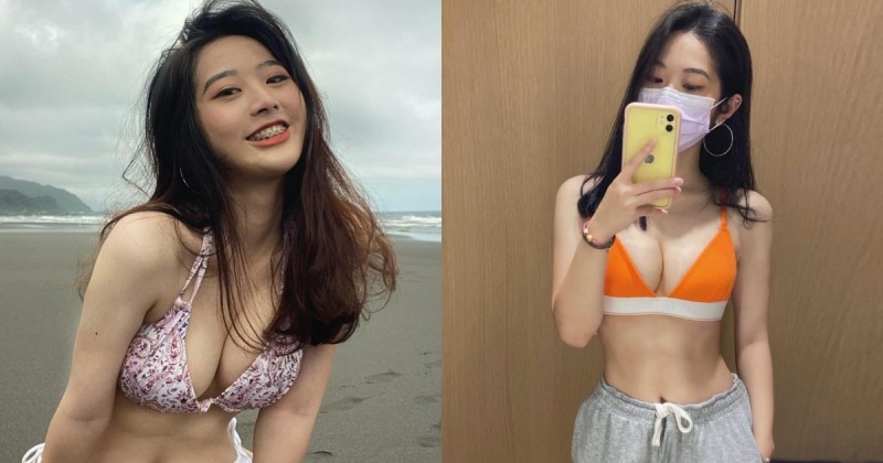 【蜗牛扑克】青春的力量！「正妹大學生」海邊玩耍身材太OP，「美乳腹肌」不愧是啦啦隊女孩！