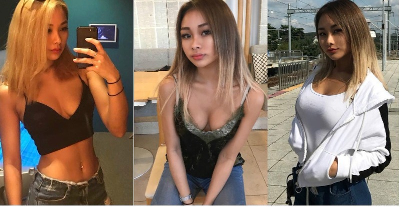 【蜗牛扑克】注意！狂野妹子深V拉到底「渾圓乳球」要衝出！微微前傾「深邃奶溝」好明顯