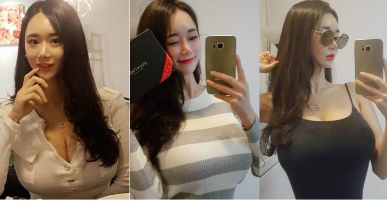 【蜗牛扑克】超緊繃！凶狠正妹內建一對「渾圓乳球」快衝出…側看「乳形狀」超明顯der