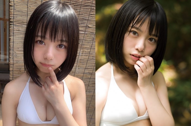 【蜗牛扑克】短髮小蘿莉「峰島こまき」比基尼解放白嫩雪乳　美乳視角「渾圓北半球」感覺沈甸甸