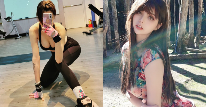 【蜗牛扑克】「陳婷」健身自帶「厚重兩顆」，巨猛美奶就快掉出領口