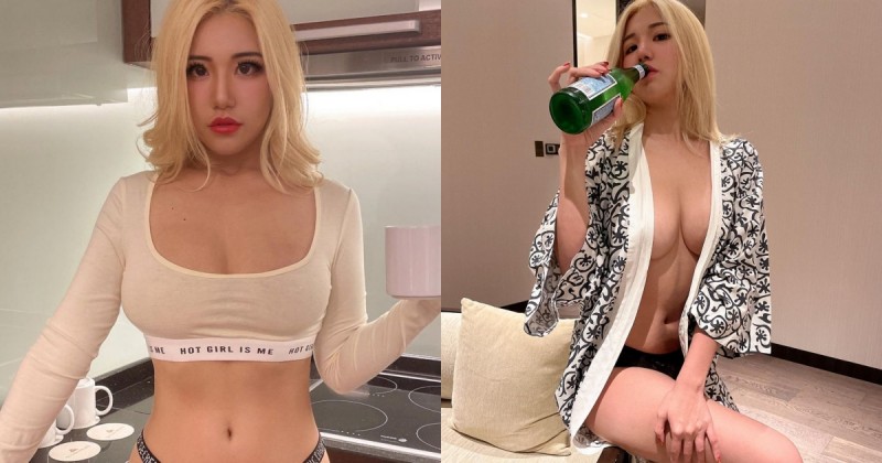 【蜗牛扑克】喝什麼都是濃稠奶味！「大馬狂妹」各種露奶進食玩樂，強大body吸引七百多萬人追蹤！