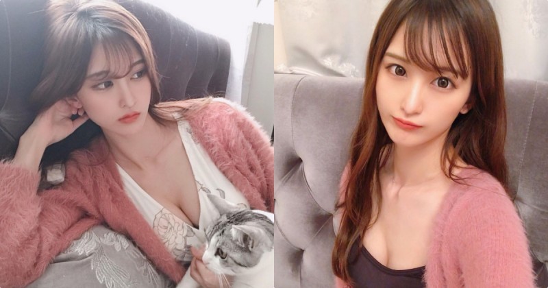 【蜗牛扑克】動心了！正妹OL抱貓咪時有「火辣事業線」，性感曲線讓人想一起上班！