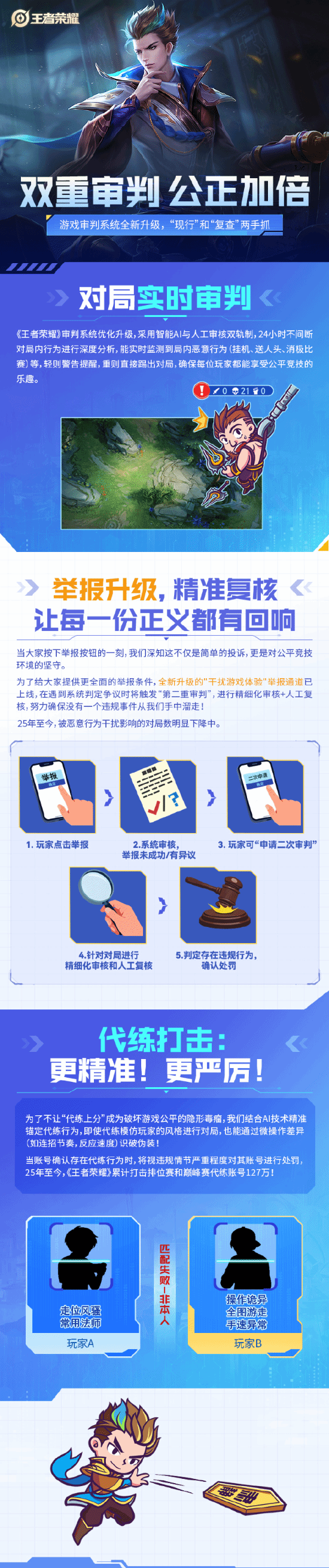 【蜗牛电竞】127万账号被查！《王者荣耀》严打代练：装本人没用【EV扑克小游戏官网】