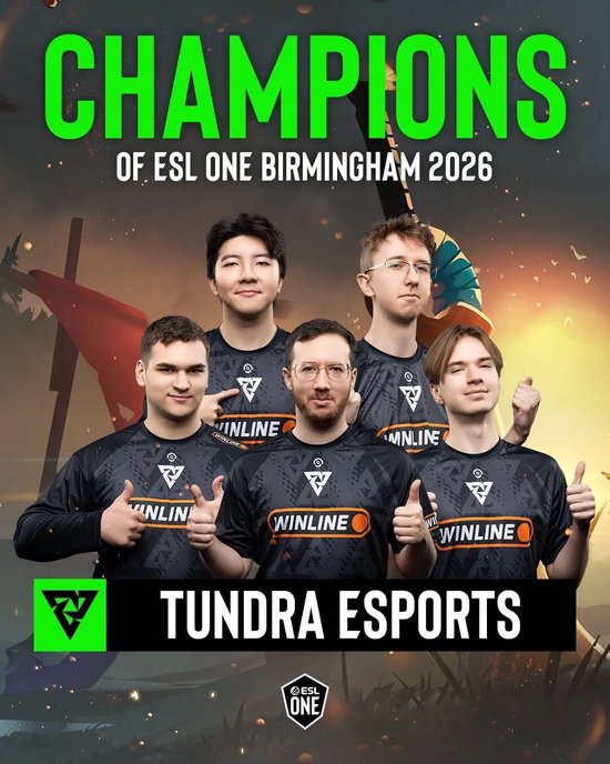 【蜗牛电竞】ESL One伯明翰站在凌晨落幕:XG第三名!Tundra拿下本赛年第四个冠军【EV扑克小游戏官网】