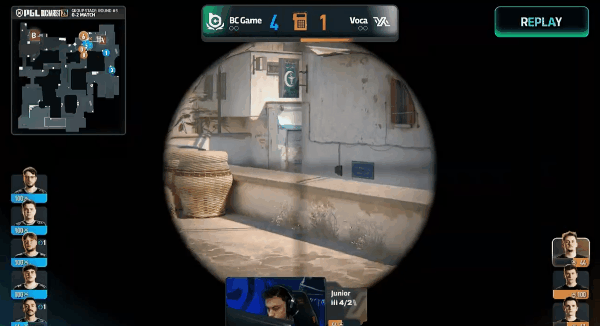 【蜗牛电竞】PGL布加勒斯特:有惊无险!BC.G 2-1 Voca【EV扑克小游戏官网】