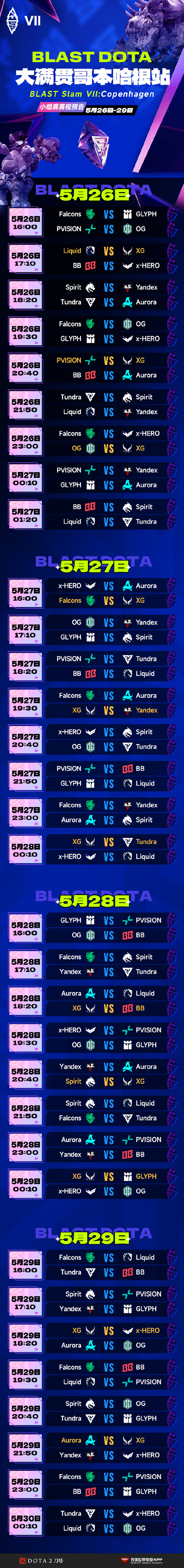 【蜗牛电竞】BLAST Slam S7今日开赛,中国战队XG和Emo所在的东南亚战队GLYPH参赛【EV扑克小游戏官网】