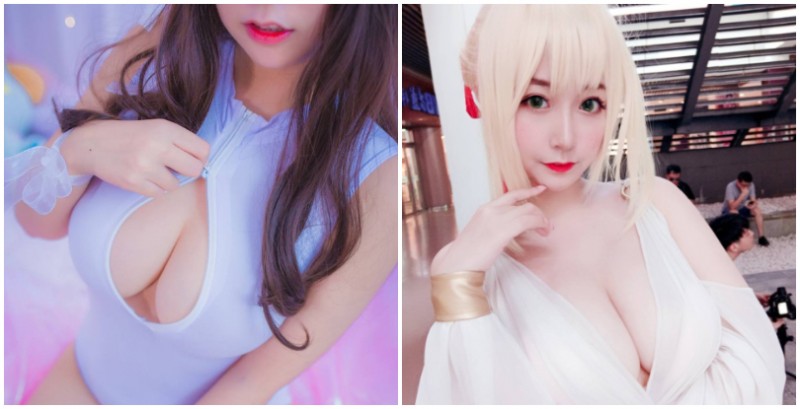 【蜗牛扑克】歐派就是真理！「巨乳正妹」貓九醬特製泳裝解放豪量雙峰，口水都快滴滿鍵盤啦！