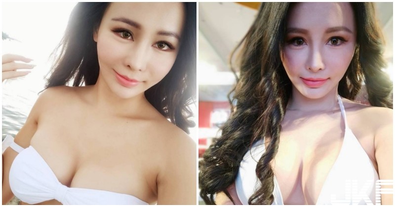 【蜗牛扑克】爆奶舞者「F奶美胸超噴血」，海邊解放超大車頭燈，遊客都忍不住狂盯了！