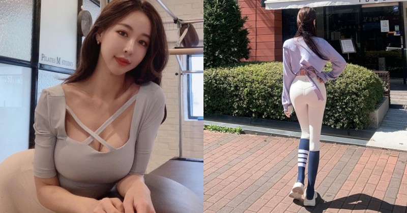 【蜗牛扑克】這背影還不衝？「氣質正妹」練過瑜伽前凸後翹，「美乳翹臀」身體超軟Ｑ！