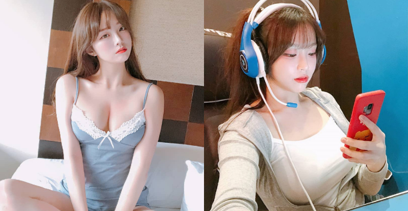 【蜗牛扑克】韓國甜美姐姐「김아영」胸前不科學腫脹　白嫩風景總是大方分享