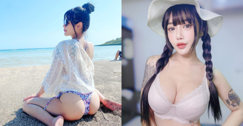 【蜗牛扑克】兇猛Dancer「雙雙」海邊曬桃太欠摘，轉身還現「銷魂青筋奶」