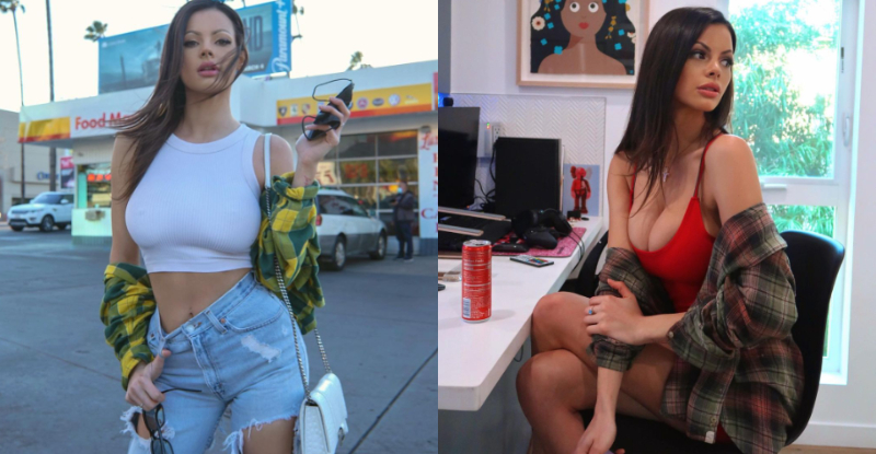 【蜗牛扑克】身材好就是要讓大家都知道！性感妹無罩上街　渾圓大奶X乳首凸凸94狂