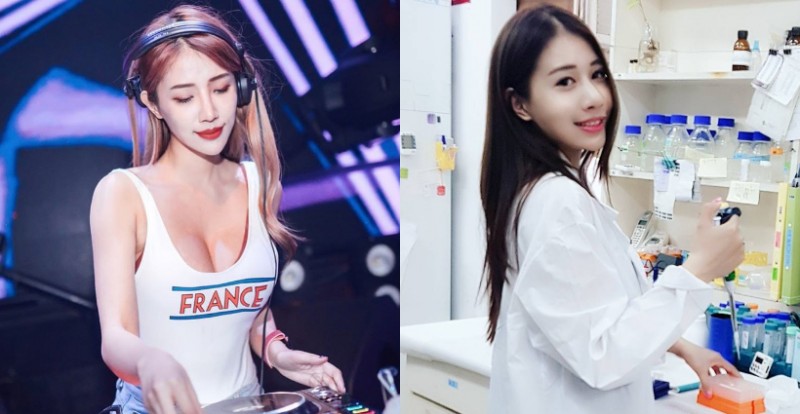 【蜗牛扑克】性感DJ「米小米 mina」攻佔舞台爆乳刷碟　雙峰跟著節奏彈跳打節拍