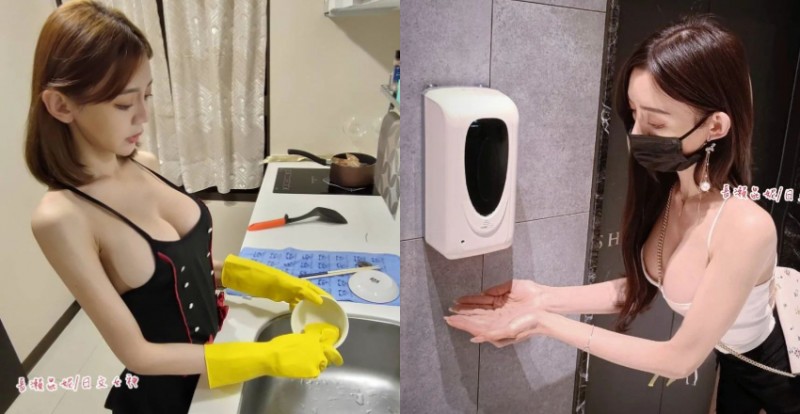 【蜗牛扑克】有這樣的老婆你幾點回家？最辣日文老師「長瀨昆妮」爆乳洗碗