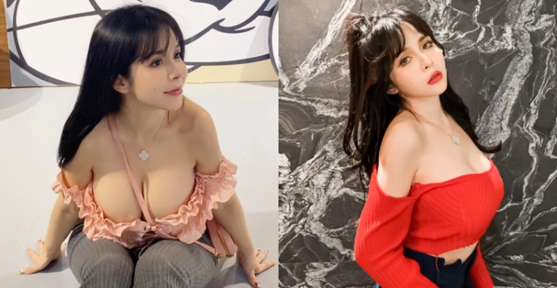 【蜗牛扑克】這就是波神的威力！木瓜姊姊「Mandi香菱」一彎腰乳量傾瀉而出