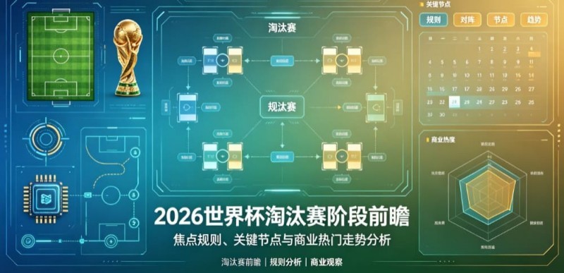 2026世界杯淘汰赛阶段前瞻：焦点规则、关键节点与商业热门走势分析
