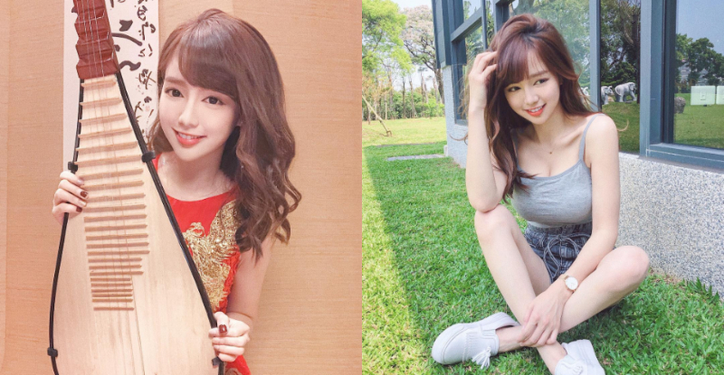 【蜗牛扑克】猶抱琵琶半遮奶！話題正妹「丘涵Joanne」性感演奏國樂征服全場