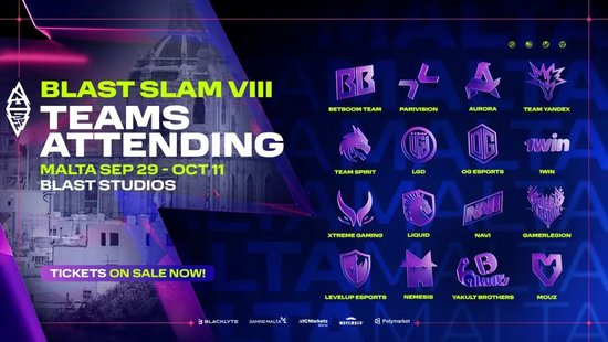【蜗牛电竞】BLAST SLAM VIII明日开战，XG与YB分别迎战LGD和Liquid【EV扑克小游戏官网】